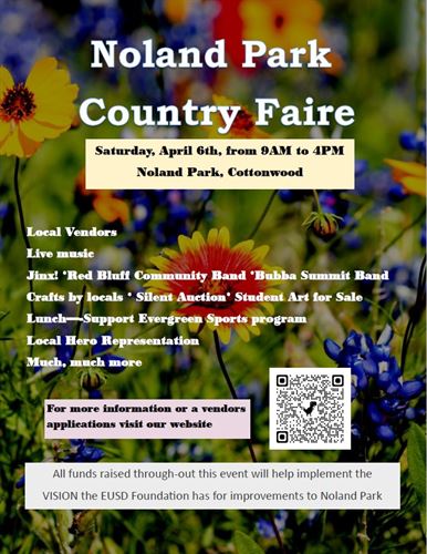 Country Faire Flyer with flower background